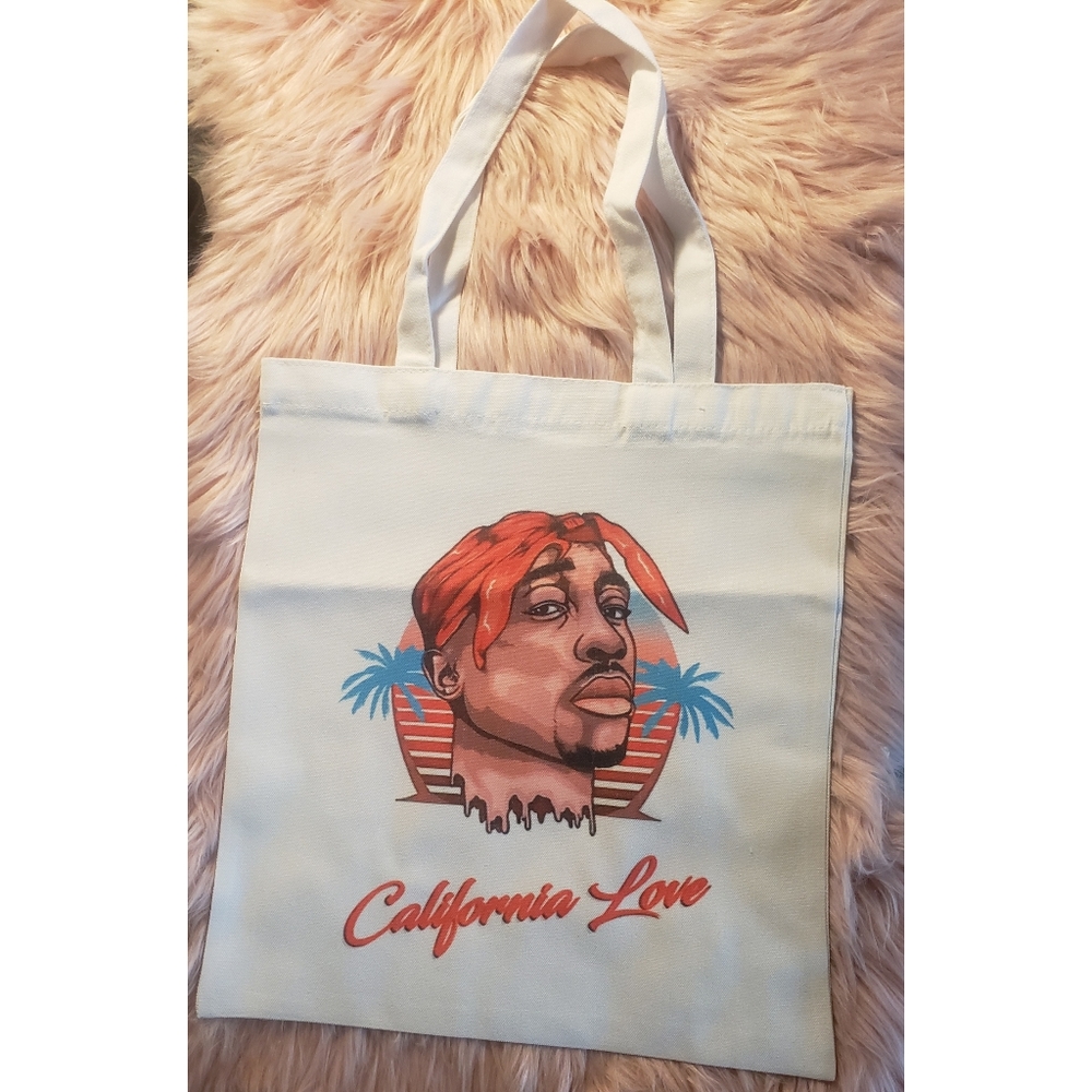 Tupac "California love" Canvas tote bag